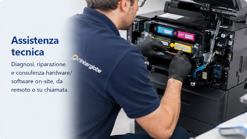 Technical assistance: Hardware and software diagnostics, repair and consulting on-site, remotely or on demand.