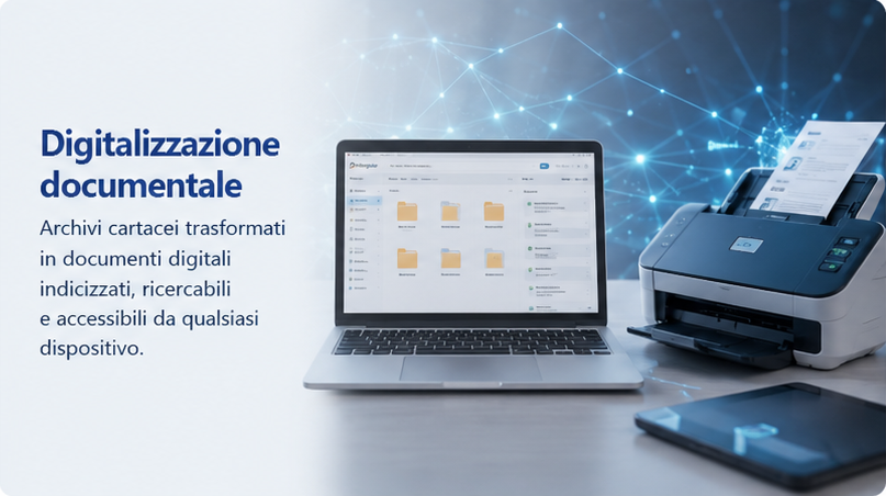 Document digitization: Paper archives converted into indexed, searchable digital documents accessible from any device.