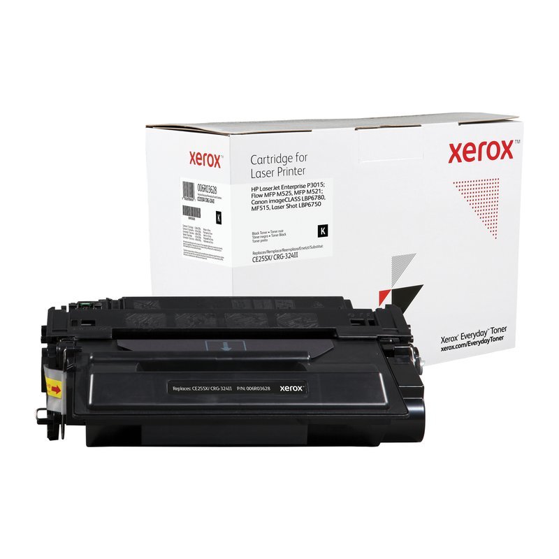 Toner Everyday™ di Xerox Nero compatibile con HP 55X (CE255X), Alta capacità