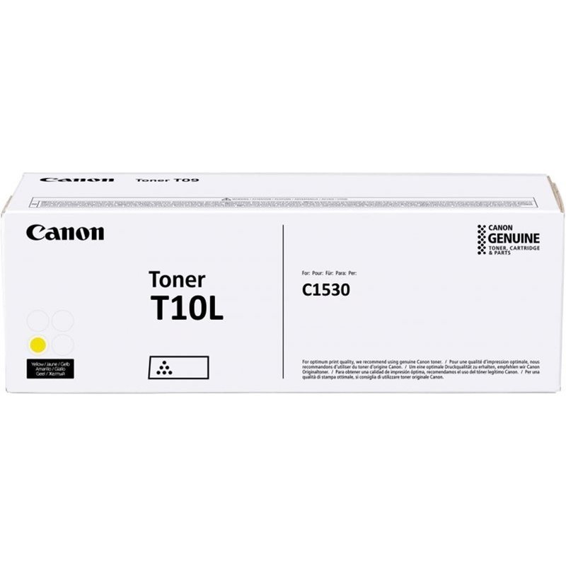 Toner T10L Y Durata 5.000 pagine a 5% copertura Compatibilità: iR C1533iF / C1538iF / C1533P / C1538P Questo item segue la politica commerciale dei consumabili