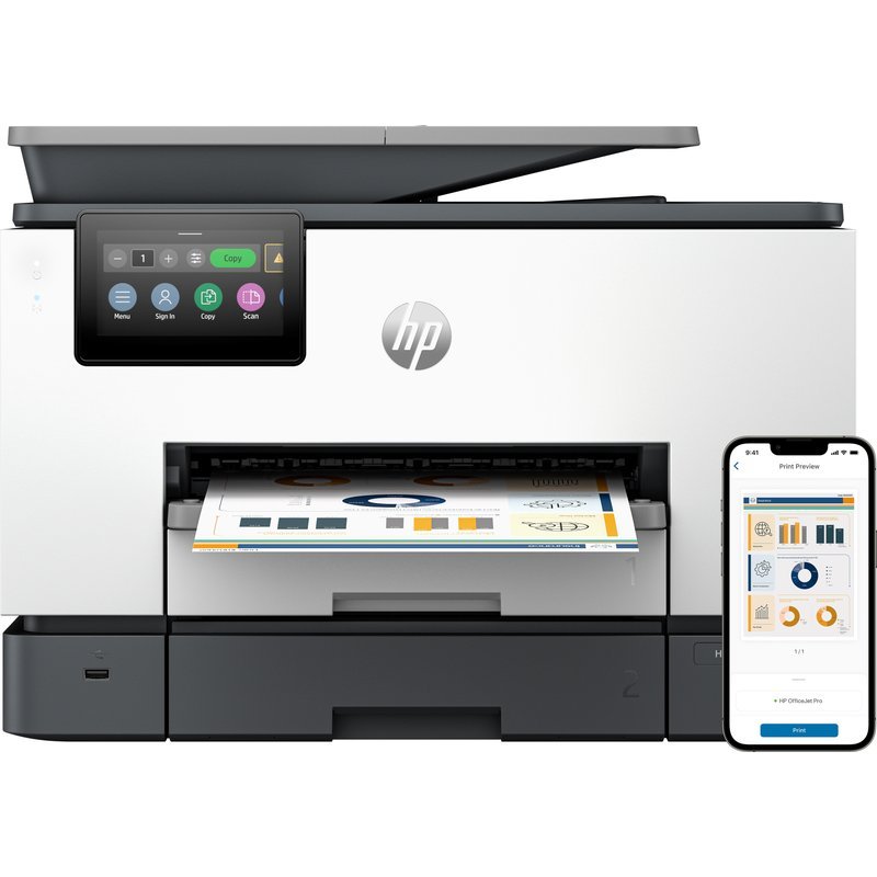 HP OfficeJet Pro 9130b Wireless All-in-One Colore Stampante, Stampa fronte/retro; fotocopiatrice, scanner
