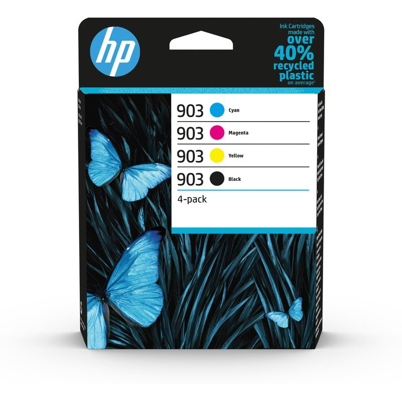 HP Confezione da 4 cartucce di inchiostro nero, ciano, magenta, giallo originali 903