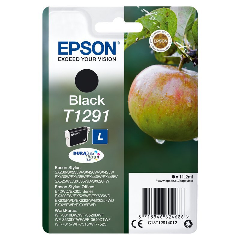 Epson Apple Inchiostro nero singolo DURABrite Ultra Mela T1291