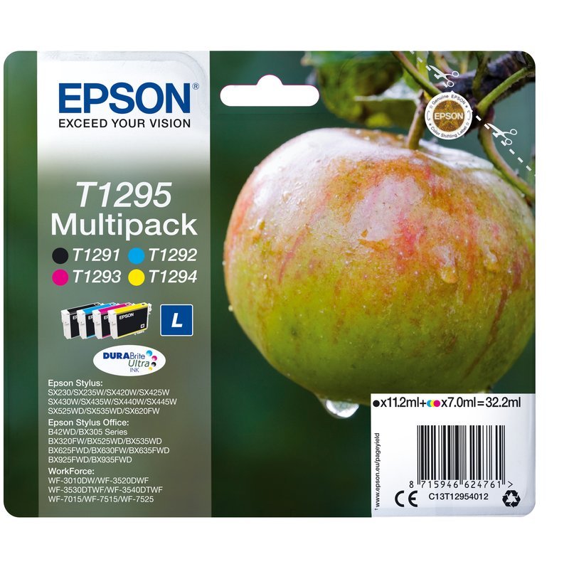 Epson Apple Multipack 4 colori DURABrite Ultra Mela T1295