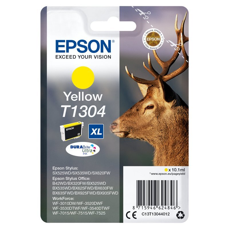 Epson Stag T1304 DURABrite Ultra Single Yellow Ink