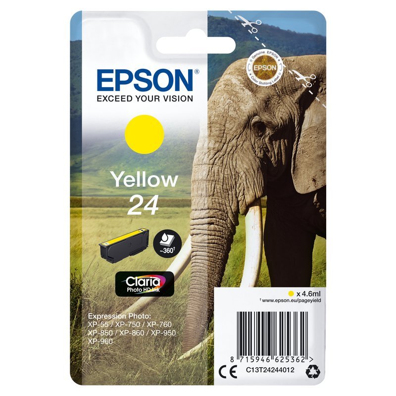 cartridge yellow ELEFANTE XP750