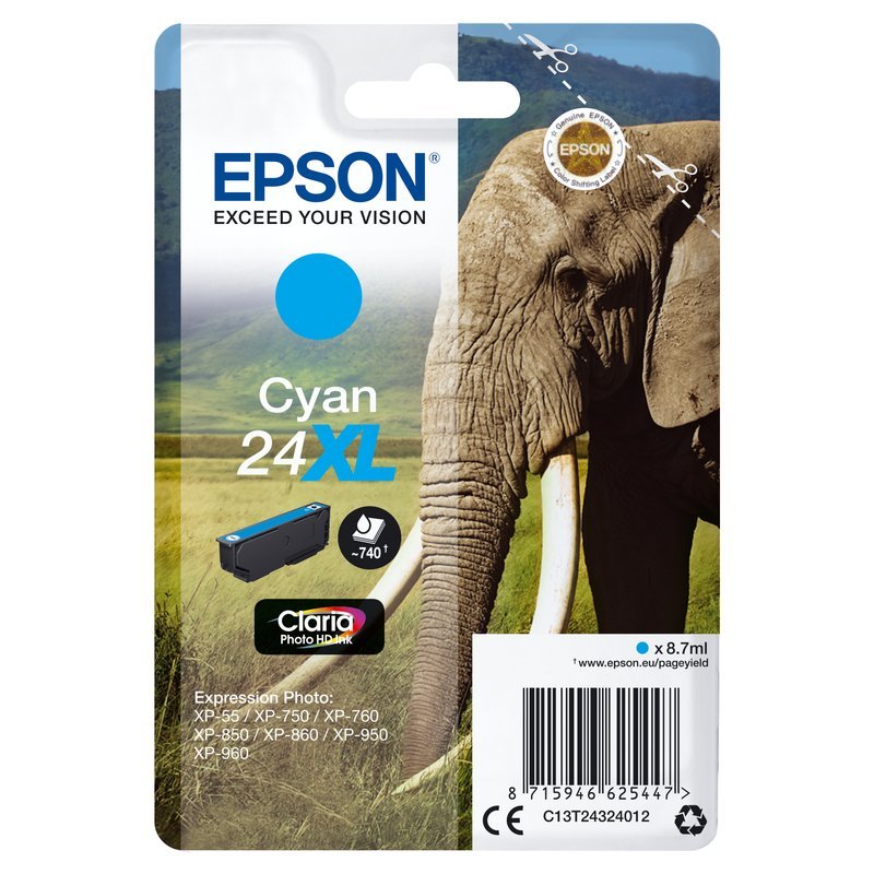 CARTUCCIA CIANO SERIE24XL ELEFANTE