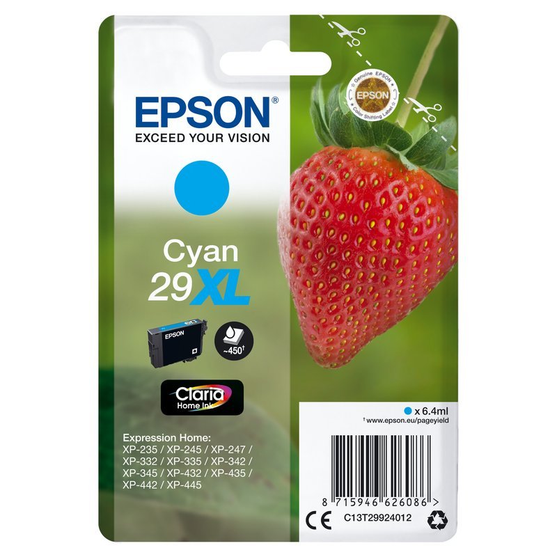 cartridge cyan FRAGOLA T29XL