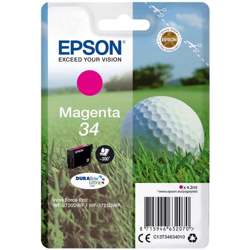 cartridge MAGENTA34 PALLINA DA GOLF