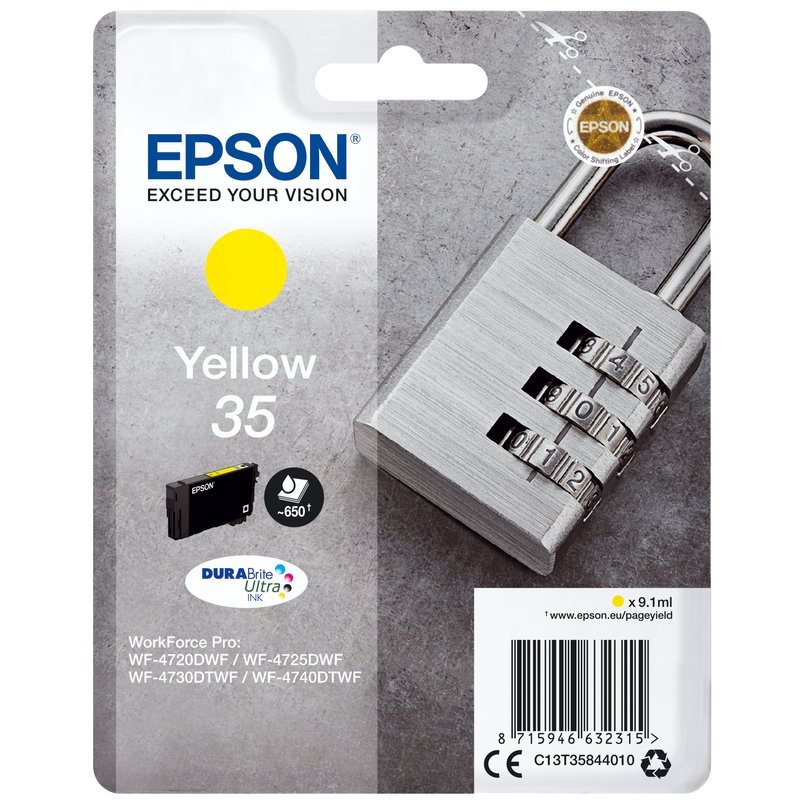 Epson Padlock Inchiostro giallo singolo DURABrite Ultra Lucchetto 35
