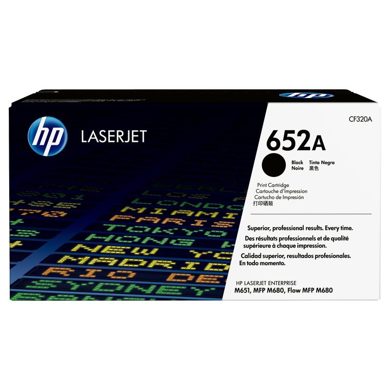 HP 652A Black LaserJet Toner Cartridge -