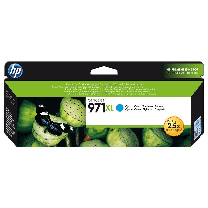 HP 971XL Cyan Ink Cartridge - Ink - [C]
