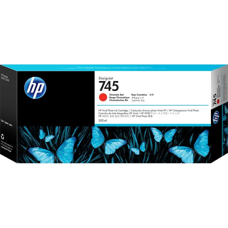HP 745 DA 300 ML ROSSO CROMATICO