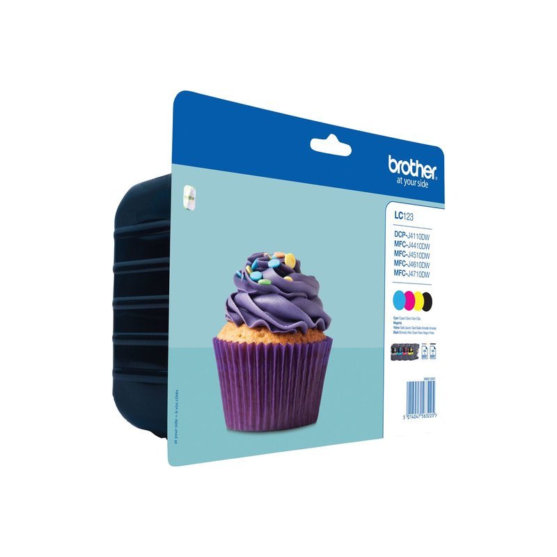 BROTHER LC-123VALBP KIT INK C,Y,M,BK
