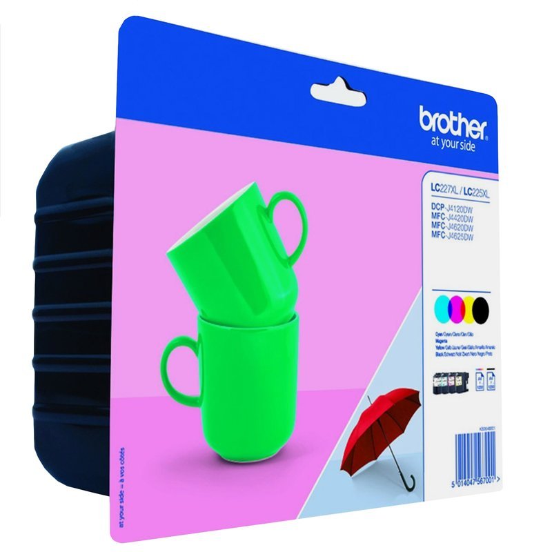 Brother LC-227XLVALBP cartuccia d'inchiostro 4 pz Originale Nero, Ciano, Magenta, Giallo