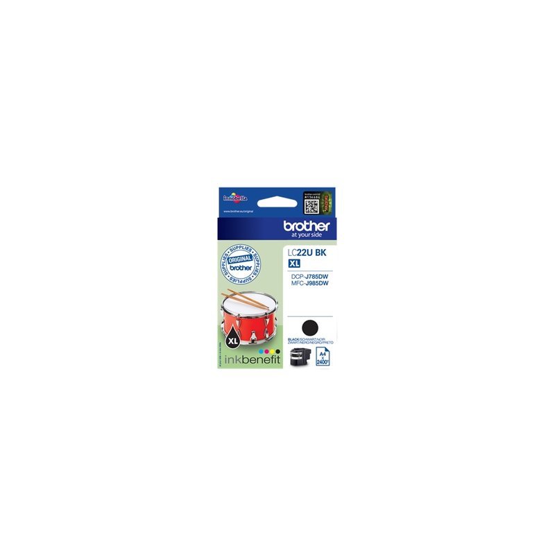 Brother LC22UBK cartuccia d'inchiostro 1 pz Originale Resa elevata (XL) Nero