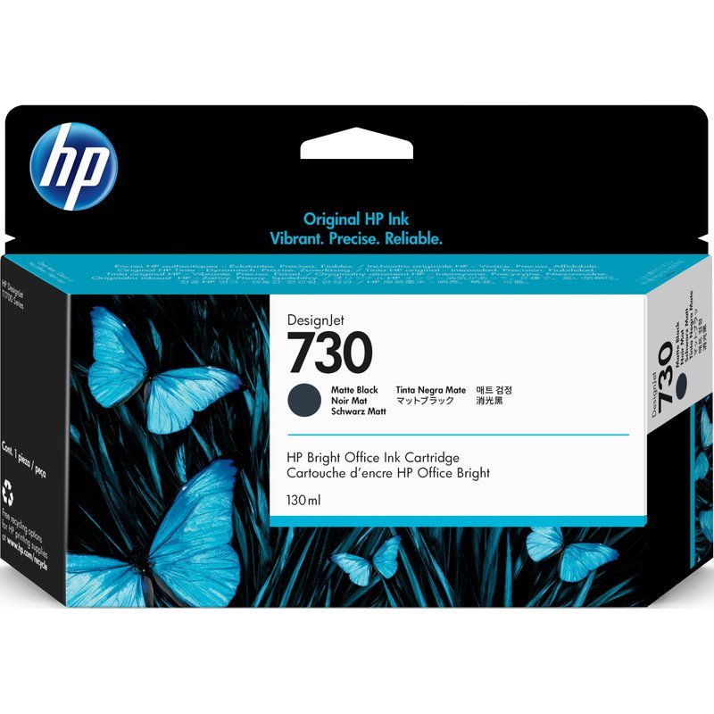 HP 730 130-ML MATTE BLACK INK CRTG