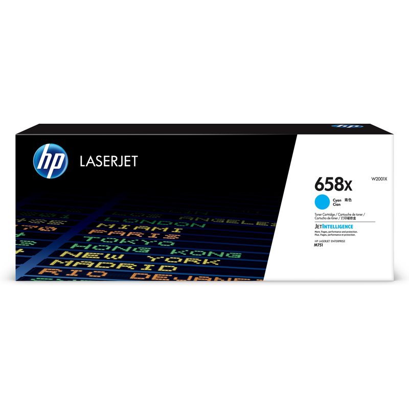 HP 658X Cyan LaserJet Toner Cartridge -