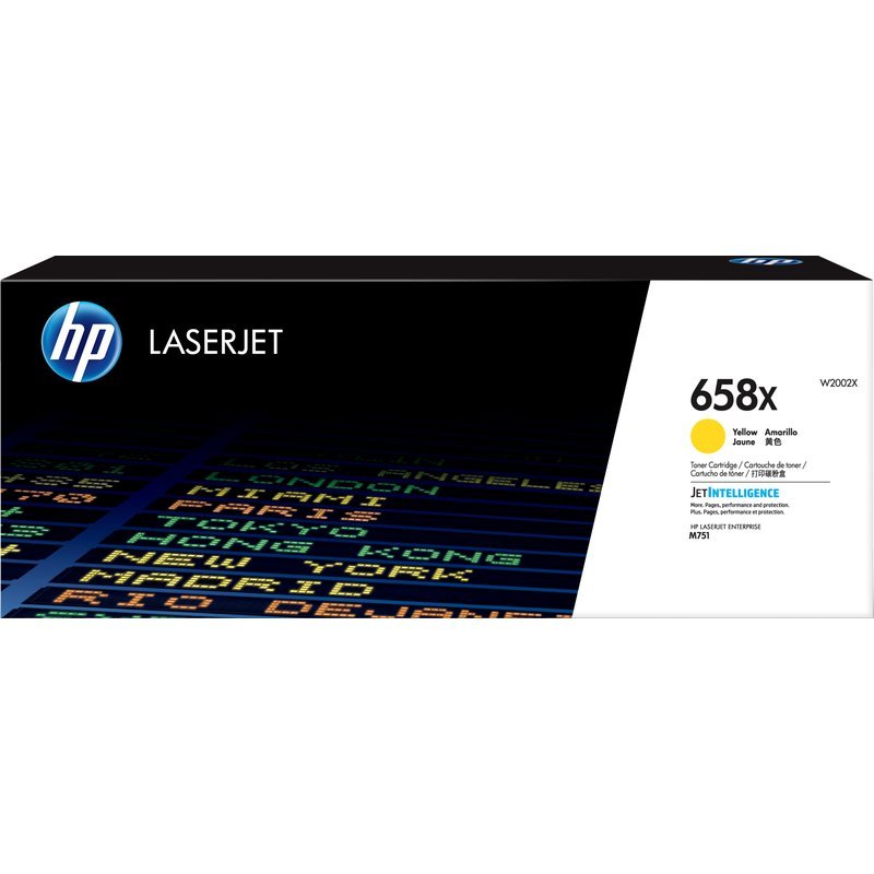 HP 658X Yellow LaserJet Toner Cartridge